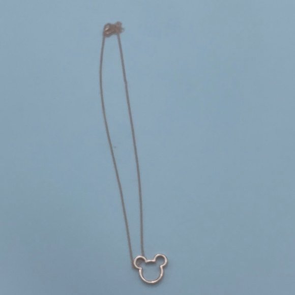 Mouse Ear Necklace Rose Gold - Picture 3 of 5